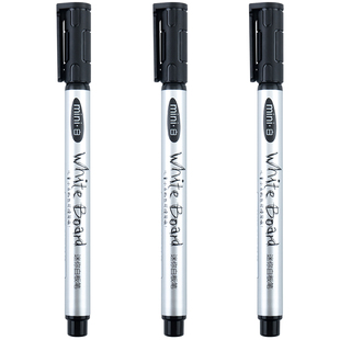 晨光AWM25602小号白板笔细头可擦学生迷你易擦黑色儿童水性画笔