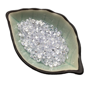 AAA白色尖底锆石裸石透明圆形人造宝石首饰手表镶钻裸钻0.8-15mm