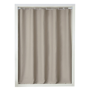 简易小窗帘免打孔安装飘窗短帘遮光2025新款宿舍遮阳布伸缩杆整套