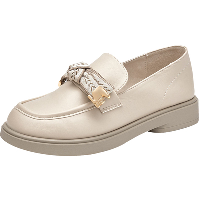 大东厚底乐福鞋法式通勤小皮鞋