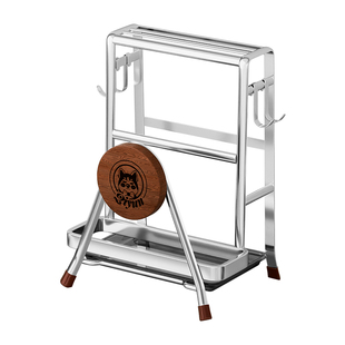 中古风不锈钢菜板刀架厨房台面放置家用置物架锅盖砧板收纳案板架