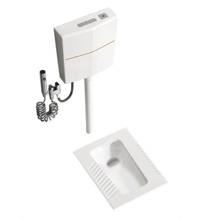 蹲便器家用陶瓷蹲便器水箱套装卫生间大便器蹲坑蹲厕蹲盆防臭蹬厕