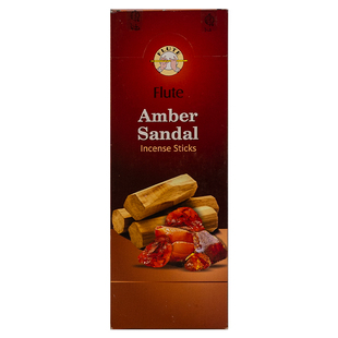 flute线香进口印度香熏香 琥珀檀香室内家用线香净化去异味大盒