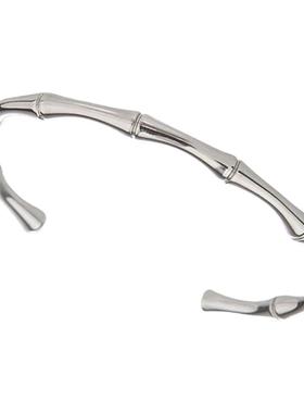 小众设计钛钢不掉色竹节开口手镯