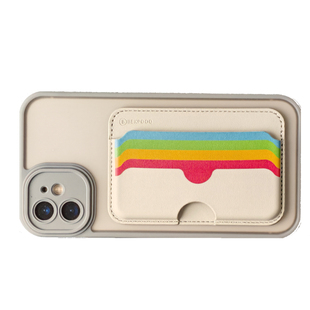 适用苹果magSafe磁吸卡包皮革卡套 Mac文件夹卡包 苹果Wallet卡包