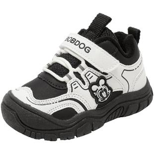 巴布豆童鞋官方旗舰店男童鞋子宝宝秋冬款加绒儿童二棉机能学步鞋