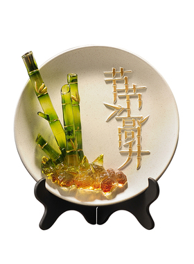 客厅酒柜树脂新中式装饰品摆件