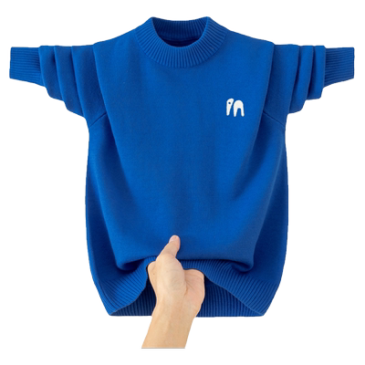 刺绣小象男学生毛衣打底衫