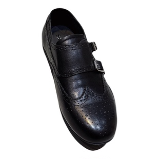 复古英伦风布洛克乐福鞋女平底双扣带雕花小皮鞋百搭JK制服鞋单鞋