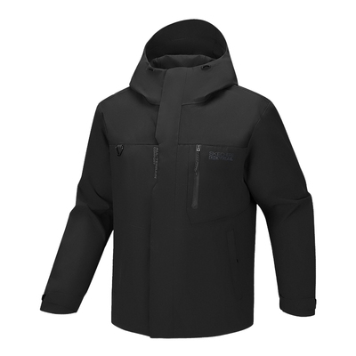 SKECHERS斯凯奇26春男户外运动防风连帽梭织外套 P126M046/0018