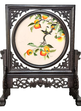 苏绣双面绣摆件刺绣国宝熊猫蜀绣非遗摆台中国风特色伴手礼送老外