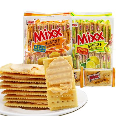 mixx380g柠檬独立包装苏打饼干