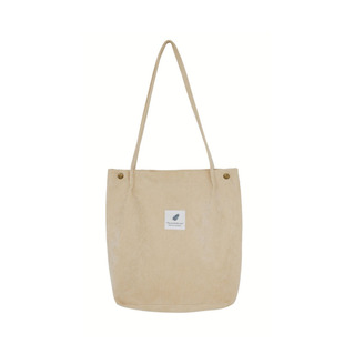 日系灯芯绒帆布包ins女学生单肩手提布袋原宿大容量ulzzang上课包