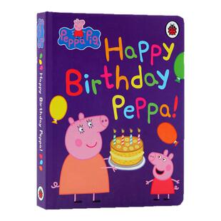 进口英文原版正版 绘本 Peppa Pig小猪佩奇Happy Birthday Peppa 生日快乐粉红猪小妹 儿童精装图画故事书