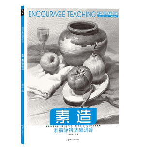 素造素描静物基础训练组合结构临摹参照书高清素材照片对画画册铅笔入门教材程零基础写生范本水果罐子初级学校美术培训班学生成人