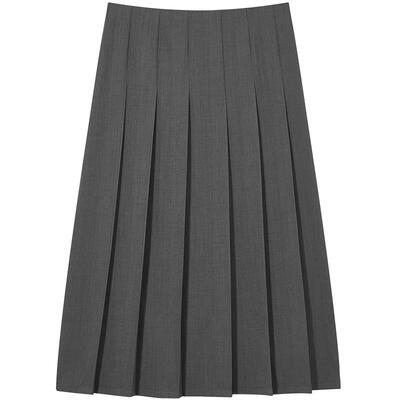 热风2026年新款女士长款百褶裙