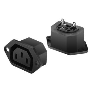 AC电源插座品字母座三孔品字插头供电插座10a电脑电动车充电插座