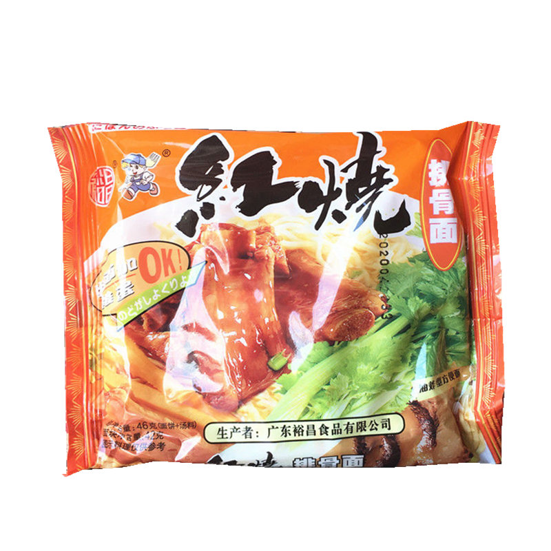 裕昌红烧排骨面72克*27包整箱