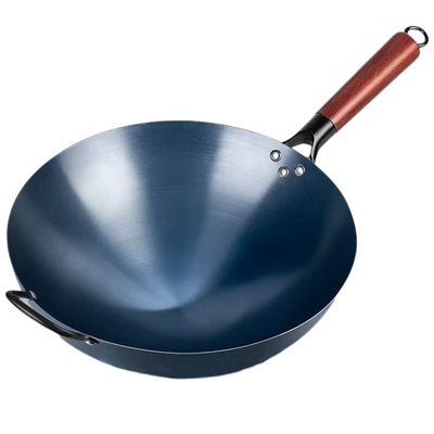 老式铁锅家用炒锅具非官方旗舰正品无涂层不沾熟铁炒菜锅章丘专用