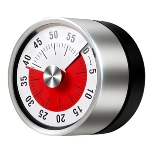 不锈钢机械计时器厨房烘焙闹钟定时器家用学生时间管理器提醒工具