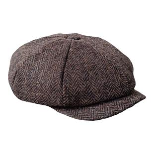 经典哈里斯报童帽粗花呢HarrisTweed帽子男浴血黑帮雅痞英伦复古