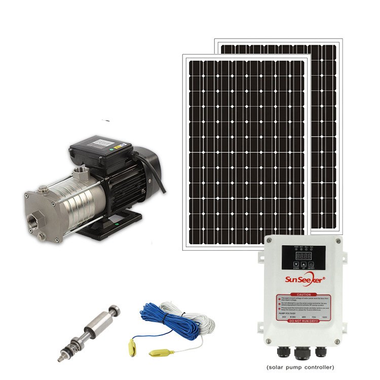 48V72V不锈钢卧式多级离心泵家用小型增压泵工业管道循环泵