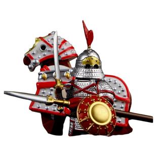 铁士兵古代甲胄重型军团浮屠威肃玩具战马宋朝积木人仔头盔小小人