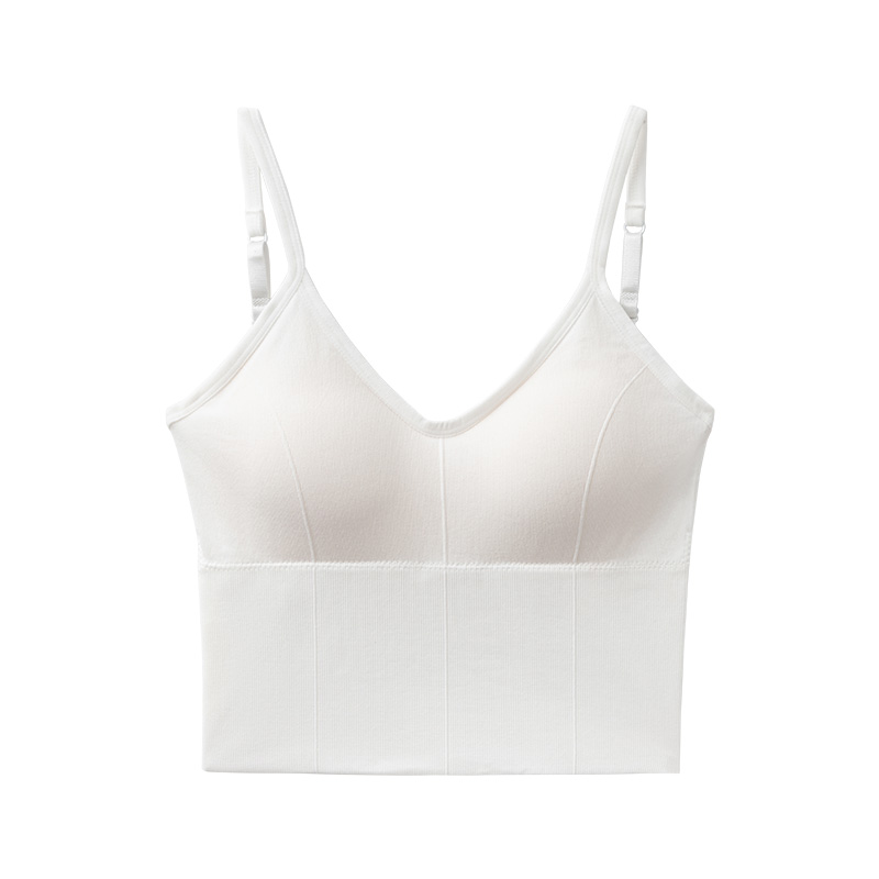 SINSIN内衣女外穿美背一体文胸吊带背心小胸聚拢带胸垫收副乳胸罩