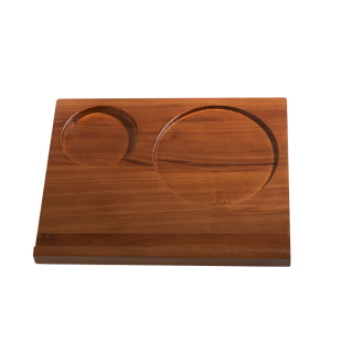 koonan长方形托盘实木杯垫木质威士忌红酒品鉴杯咖啡厅托盘餐盘