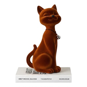 现代高级感猫咪摆件客厅装饰
