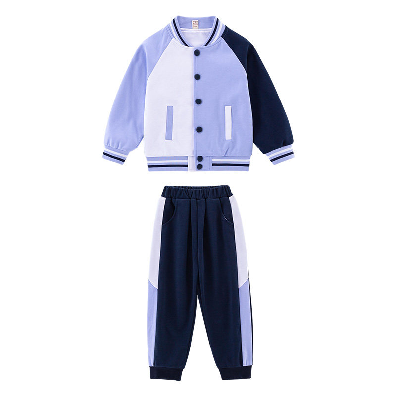 幼儿园园服春秋款棒球服三件套
