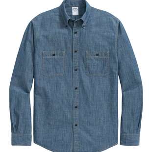 Brooks Brothers/布克兄弟男士25秋冬新品双口袋肌理感简约衬衫