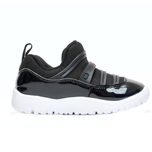 冬款加绒乔AJ11婴童男女婴儿童鞋小中幼童大魔王一脚蹬软底运动鞋