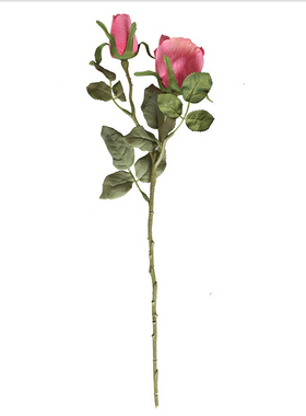 干烧仿真花绿植物婚庆单枝玫瑰