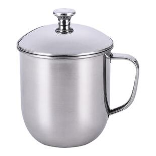 304不锈钢杯子带盖水杯幼儿园口杯男士办公泡茶缸商用大容量餐杯