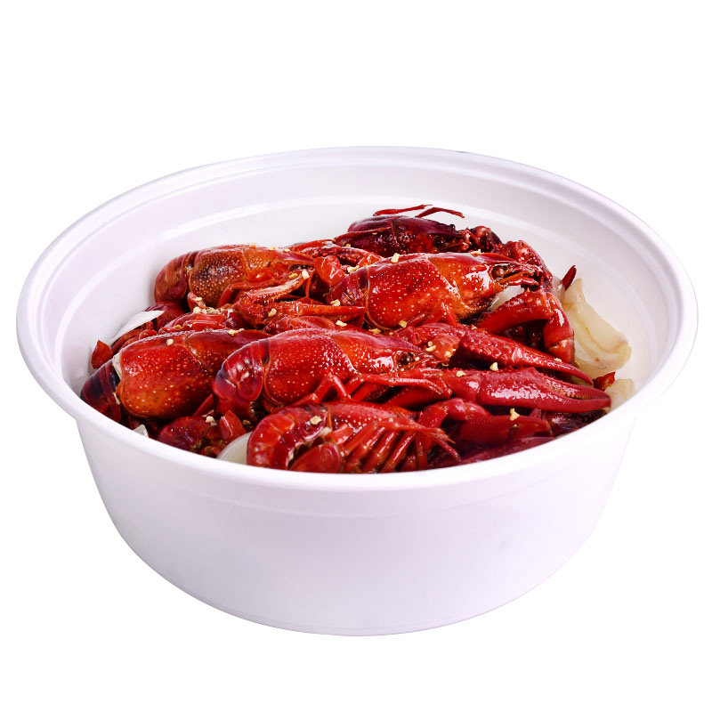 一次性碗白色可微波炉加热1250ml