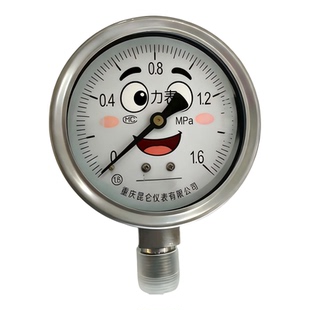 接受全网比价欢迎来询重庆川仪压力表YTH-100不锈钢耐震昆仑仪表