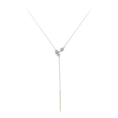 蒂芙星钻PT950爆闪培育钻项链