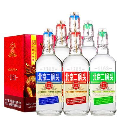 永丰牌北京二锅头小方瓶白酒二锅头粮食酒永丰北京二锅头