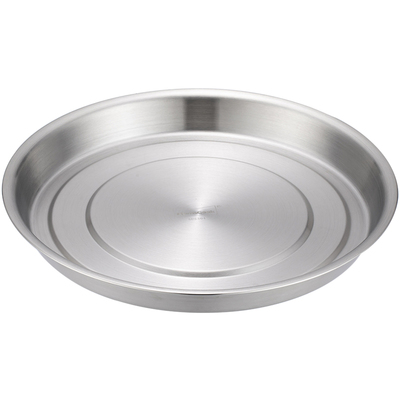 加厚平底剁椒鱼头26cm不锈钢盘子