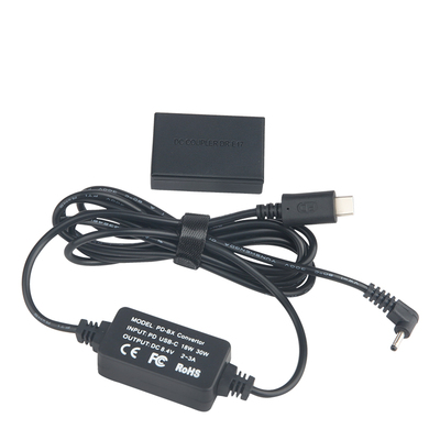 DRE17 PD/TYPE-C适配器适用佳能M3 M5 M6微单相机 LPE17假电池盒