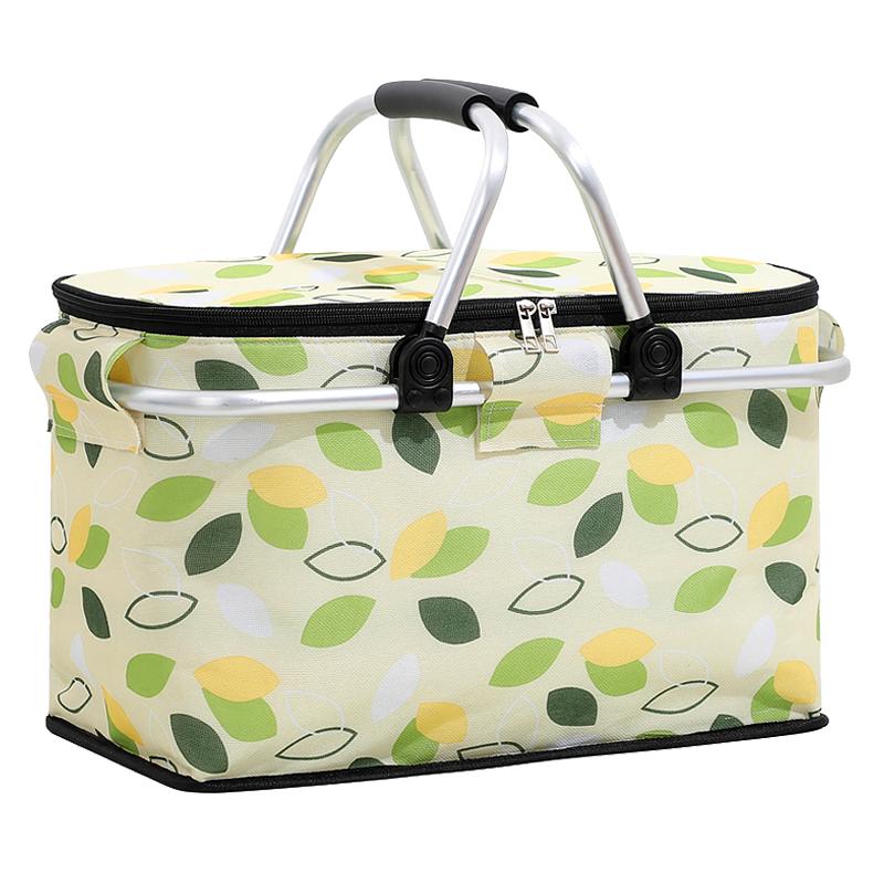 野餐篮子可折叠野餐装备全套春游必备神器户外露营保温收纳盒提篮