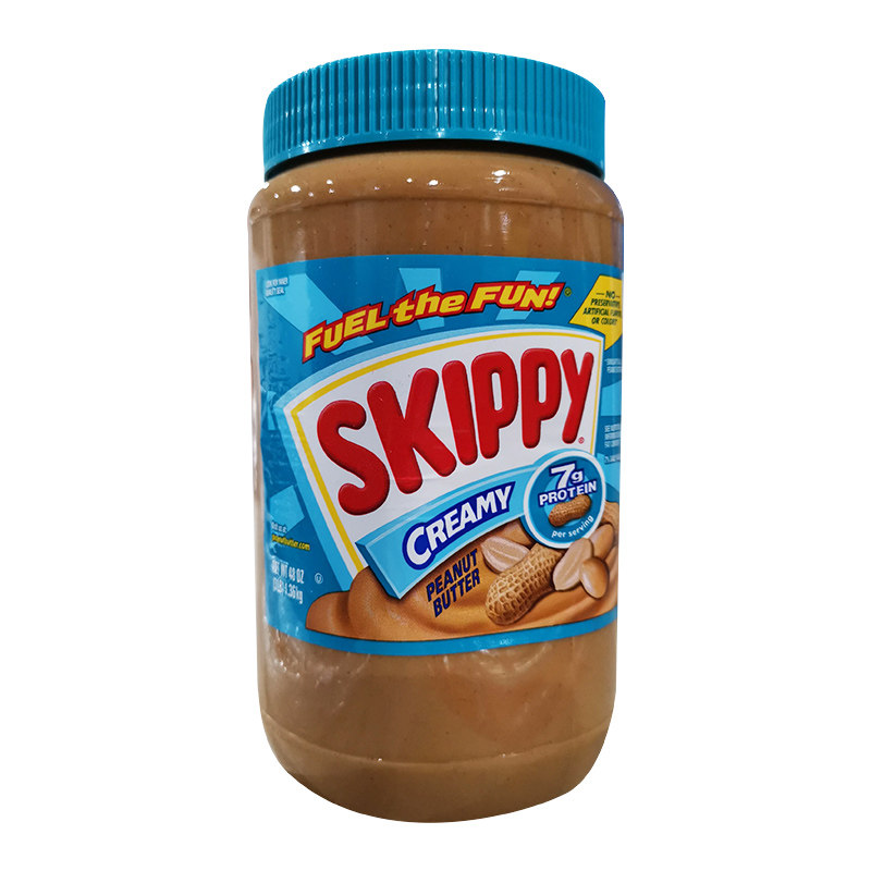 美国skippy四季宝粗颗粒花生酱1.36kg轻食早餐伴侣火锅蘸料涂面包