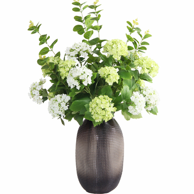 高端三头木绣球仿真假花