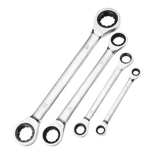 双头棘轮扳手快速扳手工具加厚快速板手套装两用双向梅花扳手汽修