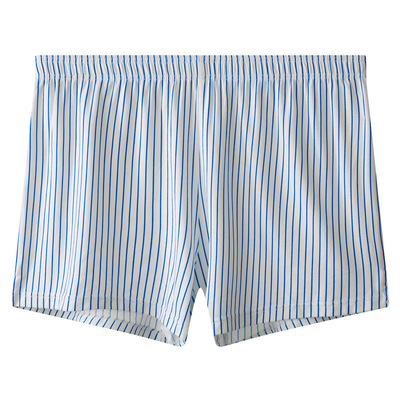 筋肉商店男棉条纹透气高弹平角裤