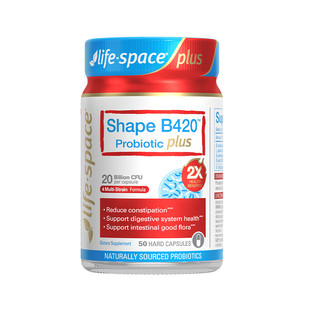 【自营】澳洲进口lifespace B420 PLUS身材管理益生菌50粒*2瓶