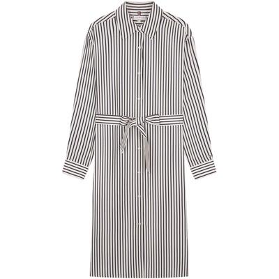 Tommy女装条纹收腰宽松衬衫裙