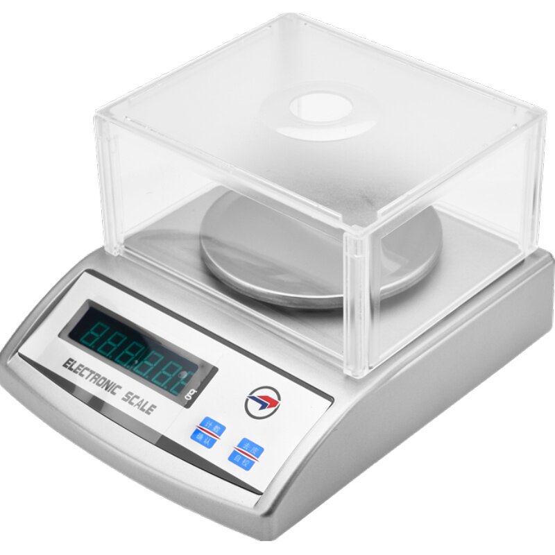 恒利达电子秤0.01g天平秤0.001克精准纺织天平取样插电用珠宝台秤