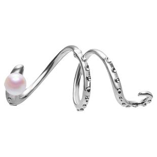 PEARLONA迷幻海洋系列长款章鱼腿戒指关节戒女小众高级感饰品